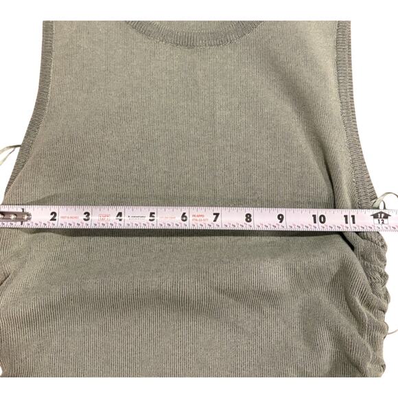 LIONESS Military Minds Ruched Bodycon Mini Dress Sz M Green Party Going Out Club - Picture 10 of 11